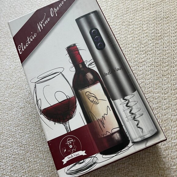 Electric Wine Opener Uncle Vines opener Vacuum wine stopper Wine pourer Foil cut - Picture 7 of 12